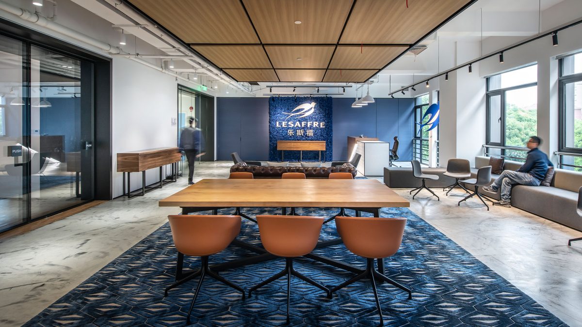 Corporate boardroom design by M Moser Associates.