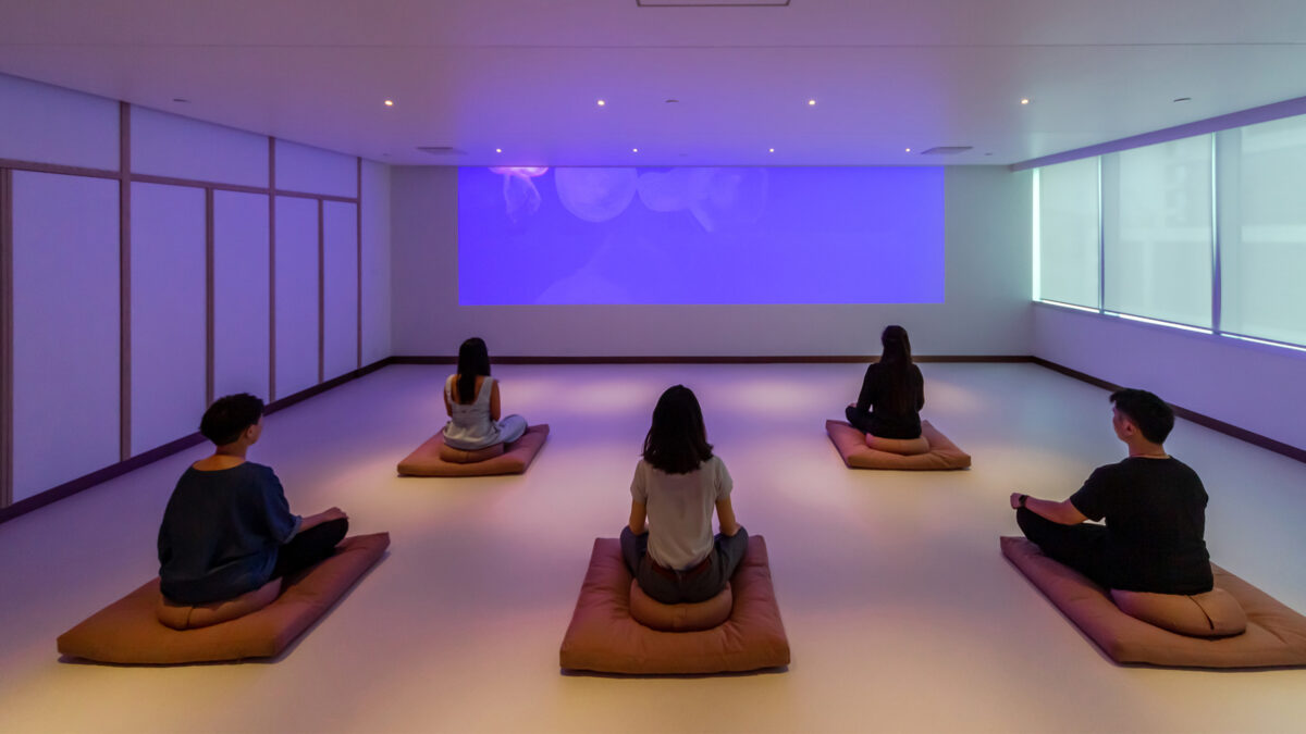 Meditation wellness room