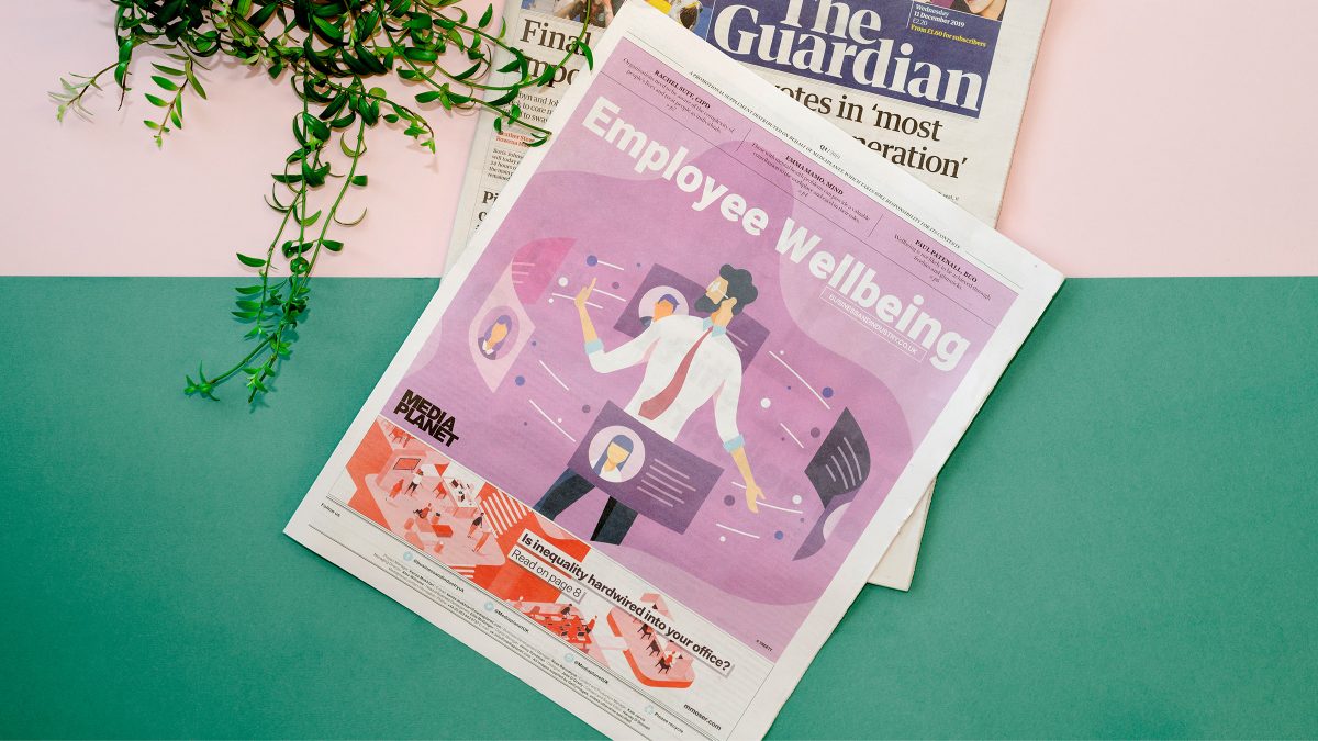Guardian newspaper employee wellbeing M Moser feature