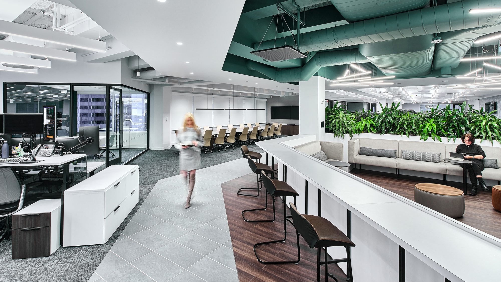 workplace open plan work floor