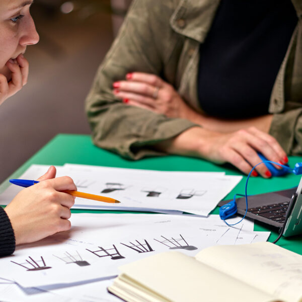 people working at desk