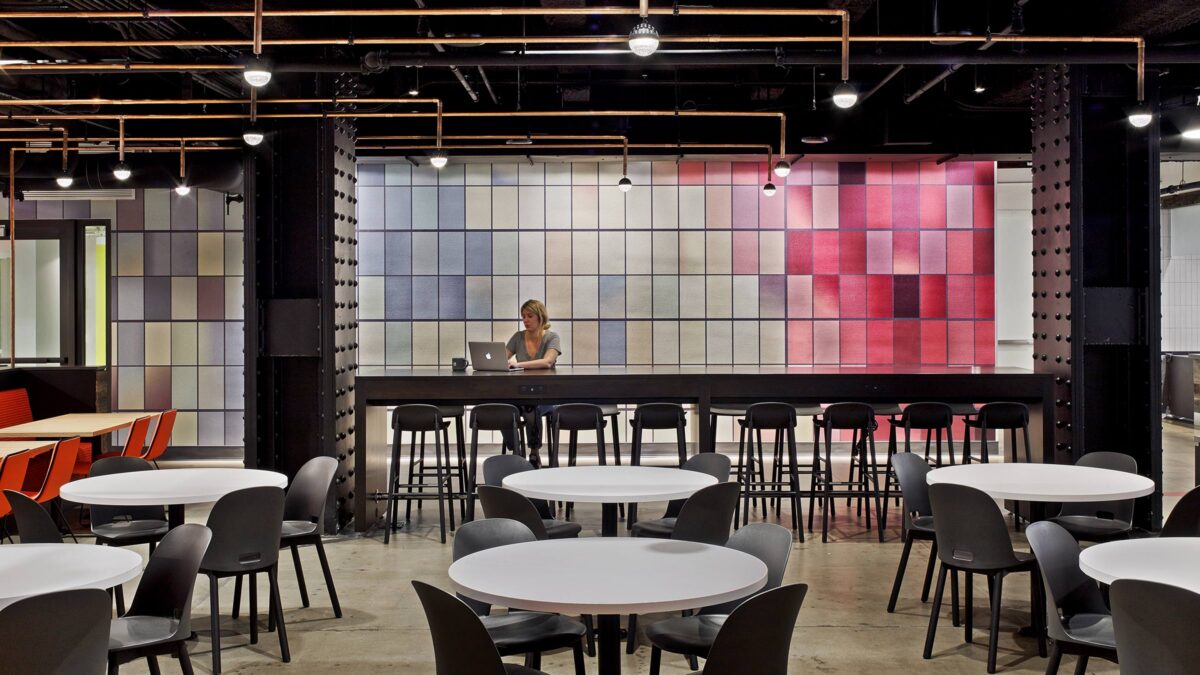 LinkedIn-New York-lieu de travail-cantine