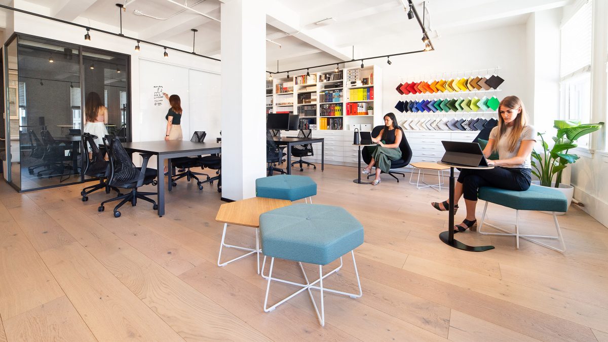 Vancouver workplace design showing open collaborative space