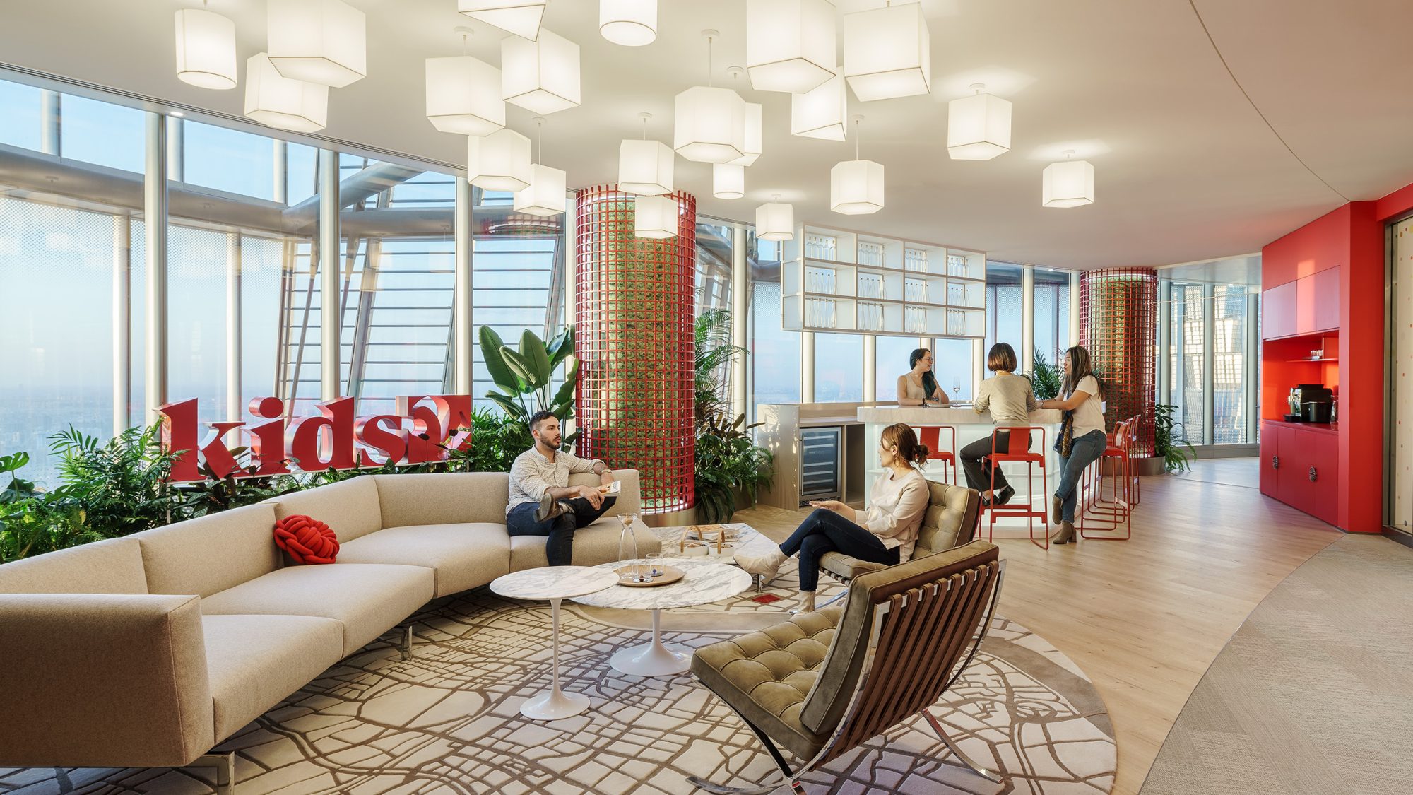 people sitting in lounge