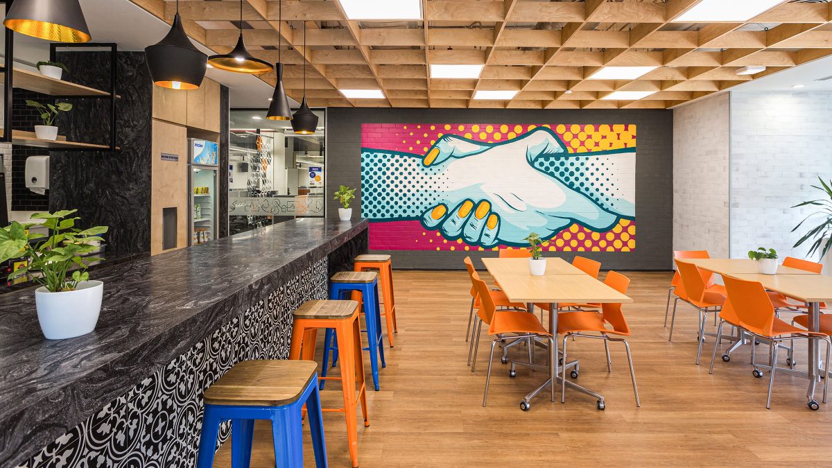 Workplace interior teapoint