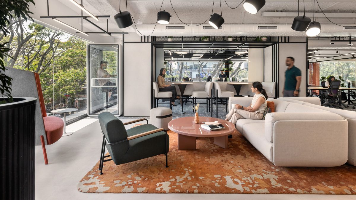 Mixed workplace settings in M Moser's Bengaluru living lab