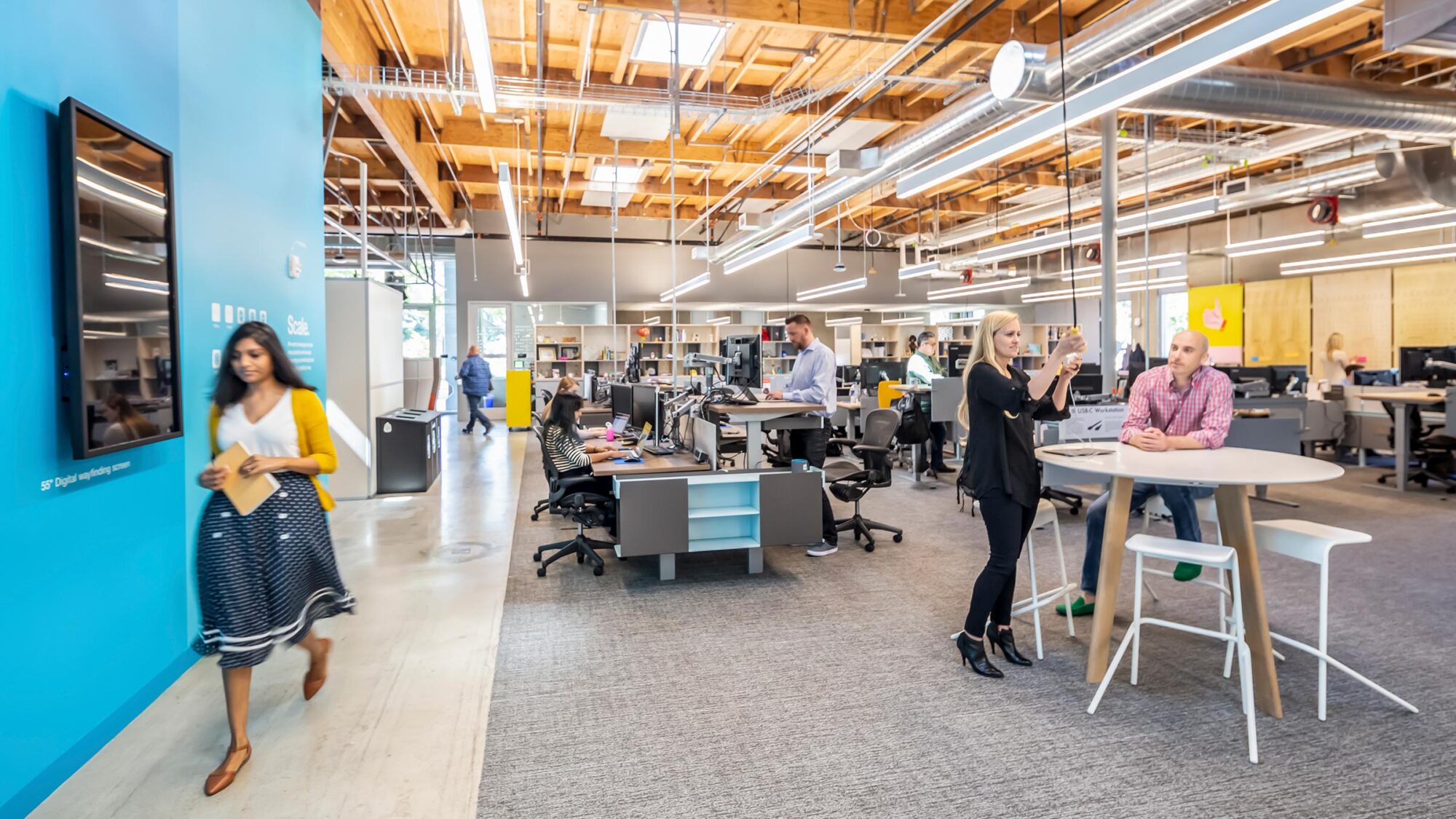 workplace open plan floor