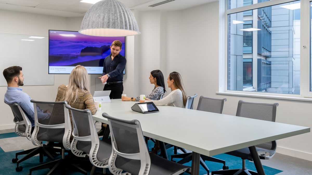 workplace collaboration meeting room