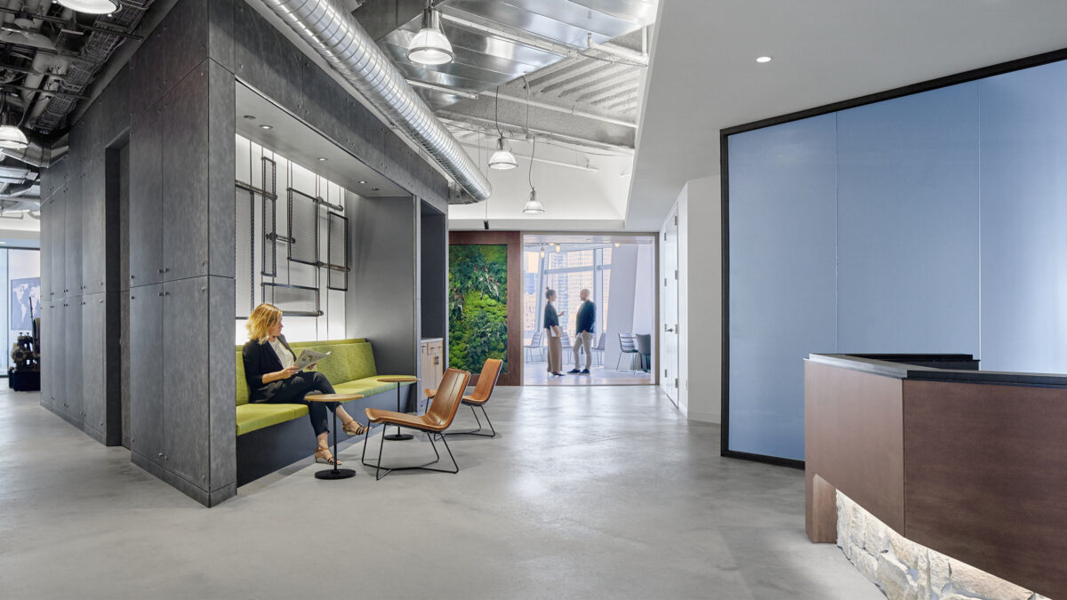 workplace corridor in Toronto workplace design