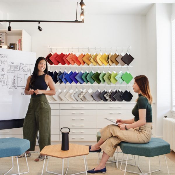 office collaboration colour palette in Toronto workplace design