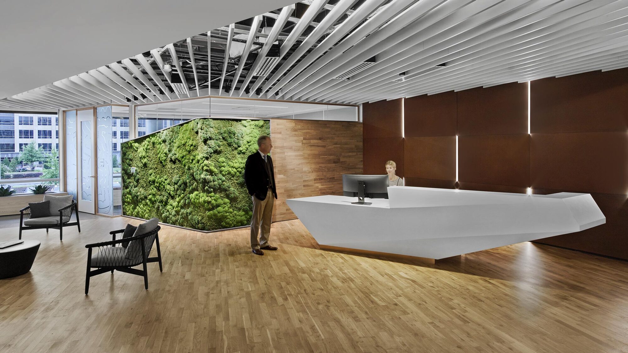 workplace reception desk