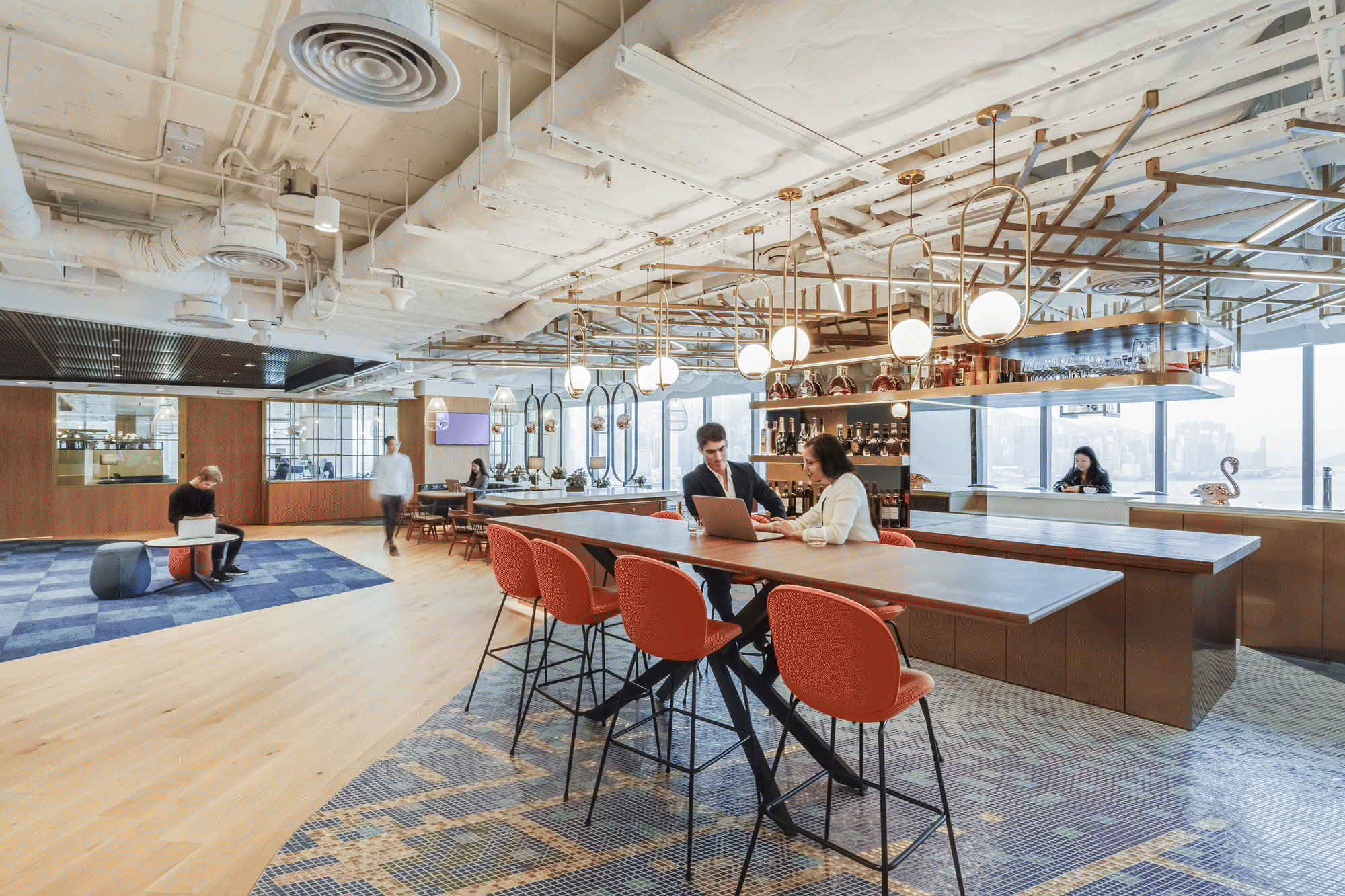 moving wall revealing meeting space