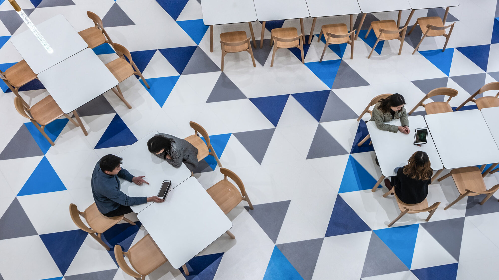 cafe space from above