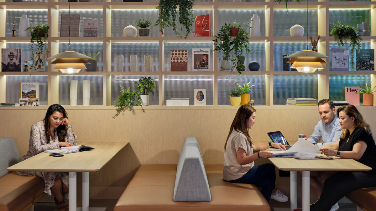 people sitting in cosy booths