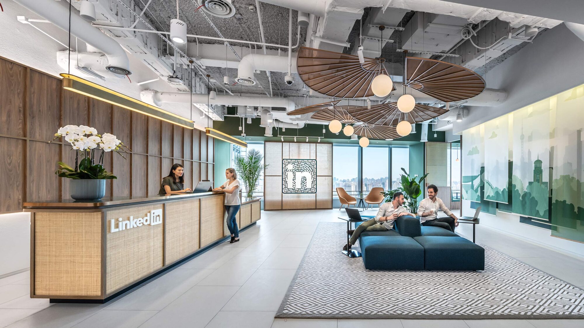 LinkedIn-Shanghai-workplace-reception-casual-seating-plants-collaboration2