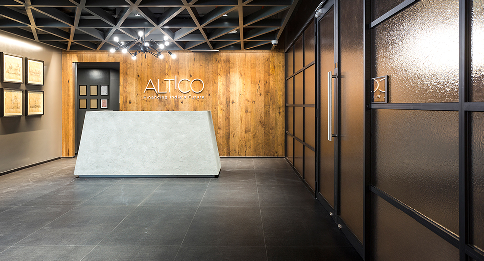 Reception with logo
