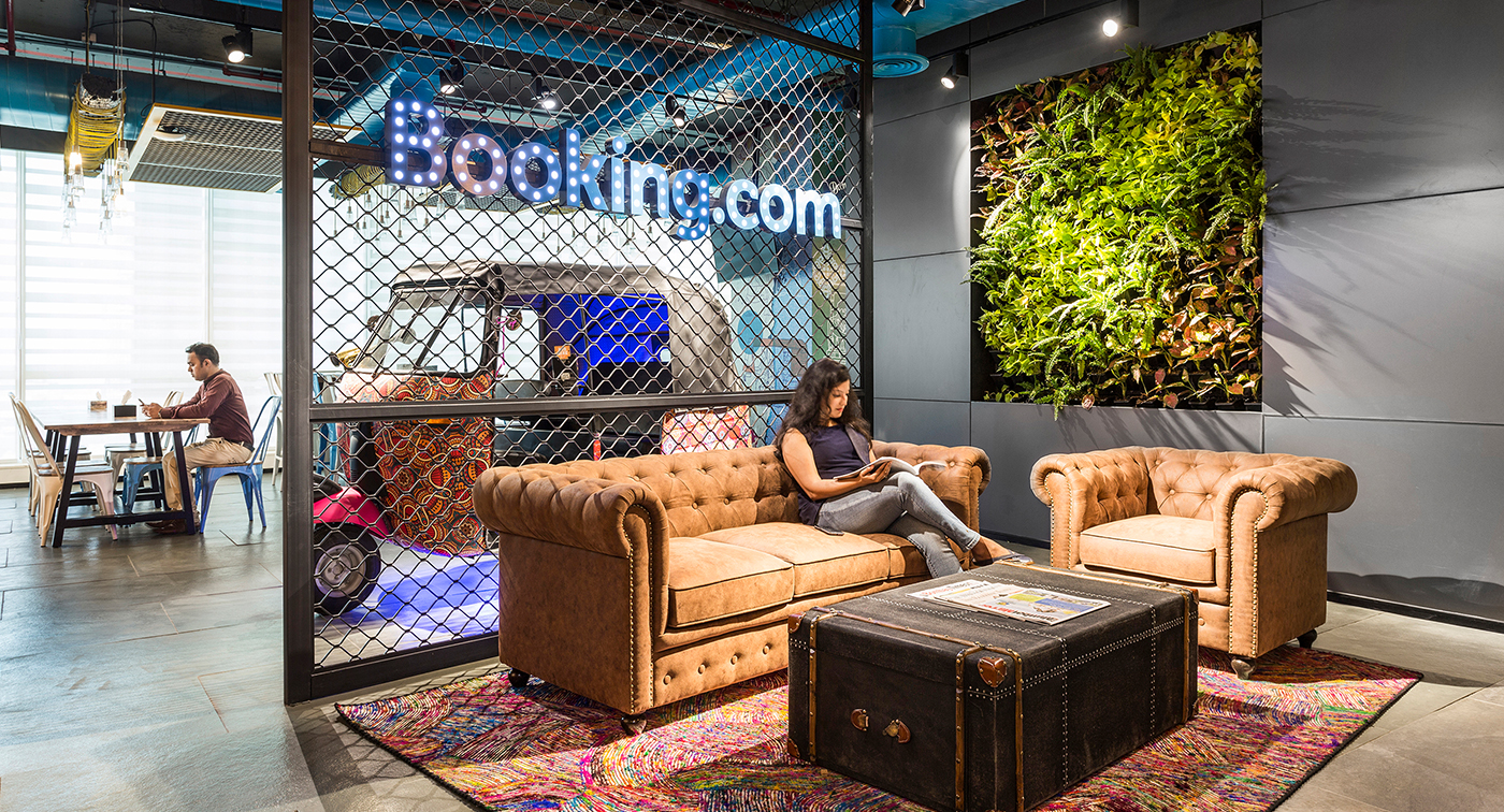 woman sitting in casual seating area