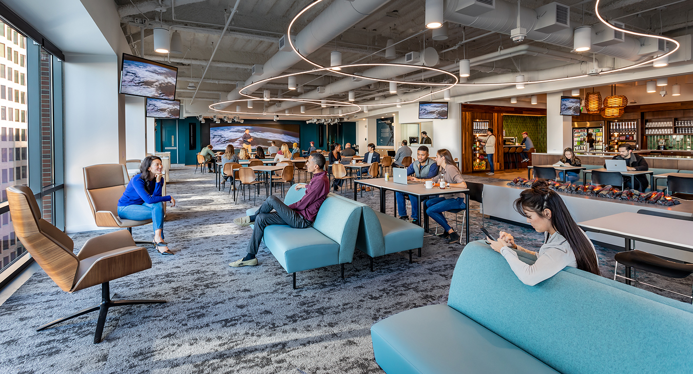 people in casual seating area