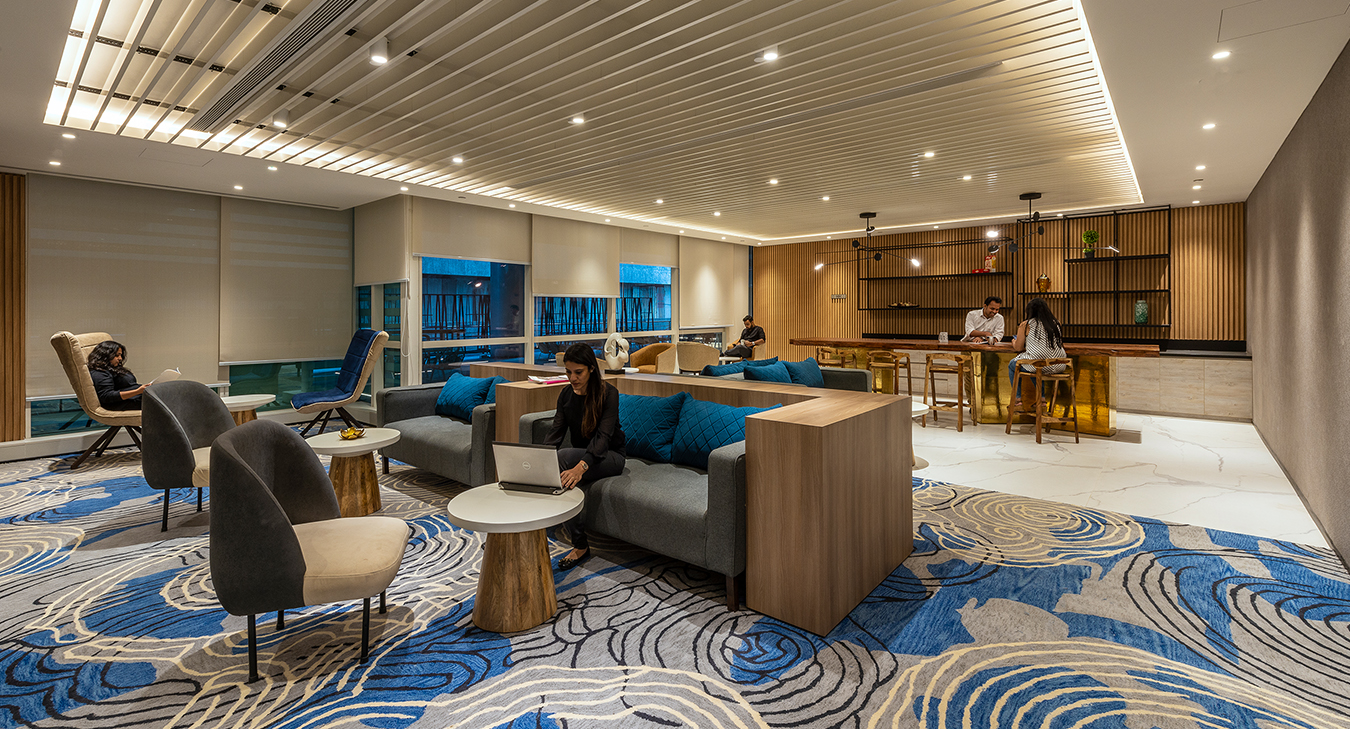 Women in lounge and people
