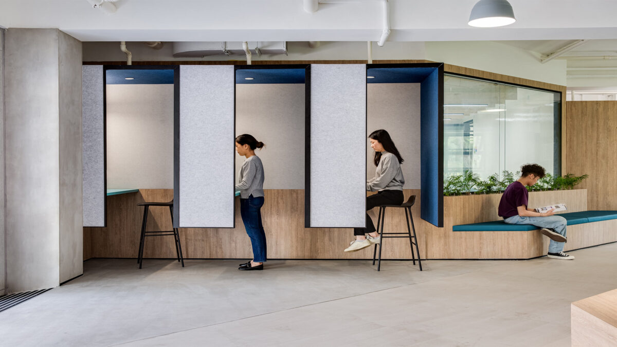 student study spots along learning center
