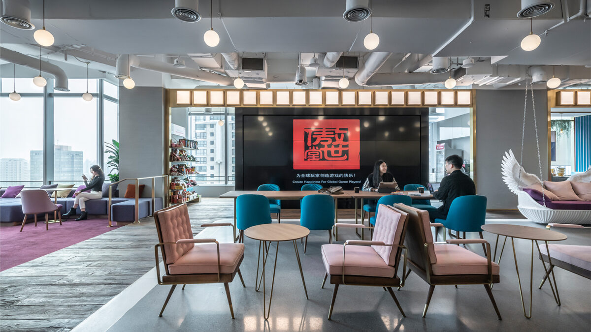 people sitting in lounge and in seated area