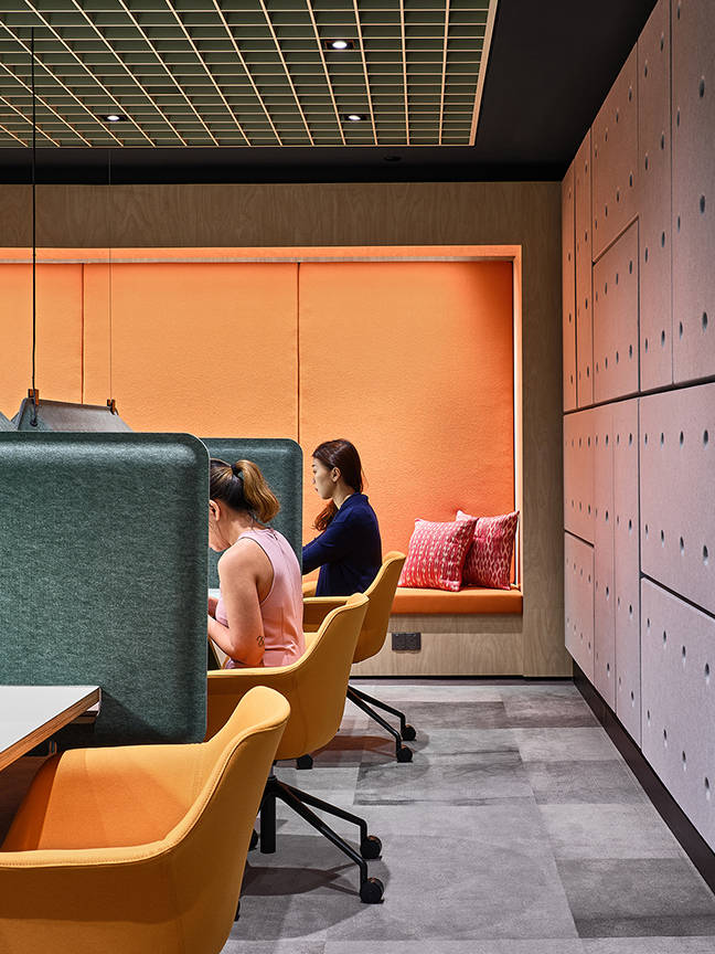 Women working at desks