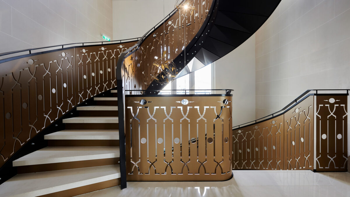 Parisian staircase office design 