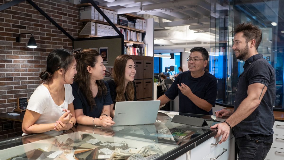 people exploring the future workplace