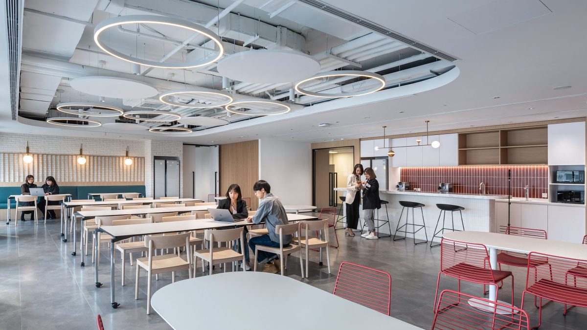 colleagues workspace design in Beijing