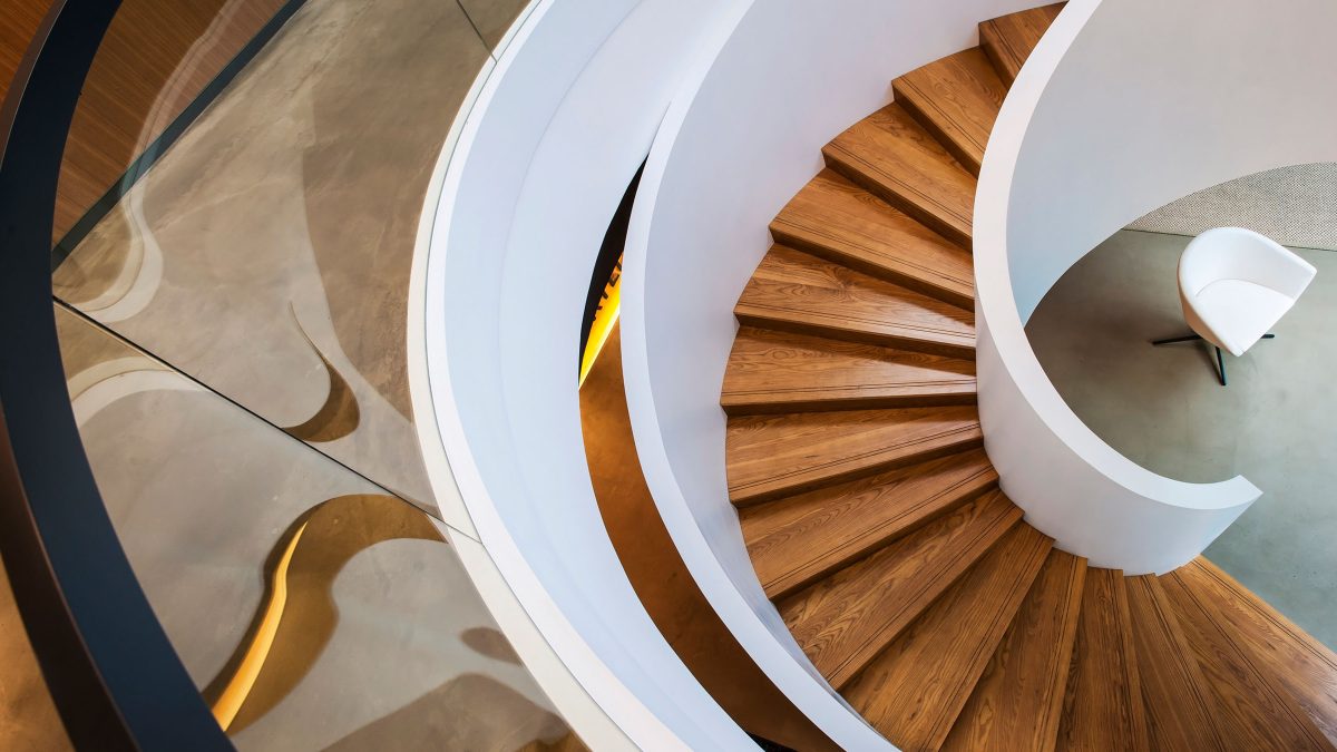 staircase in sustainable building