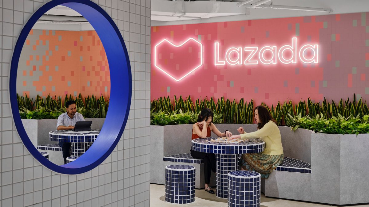 Espace café du bureau de Lazada Singapour