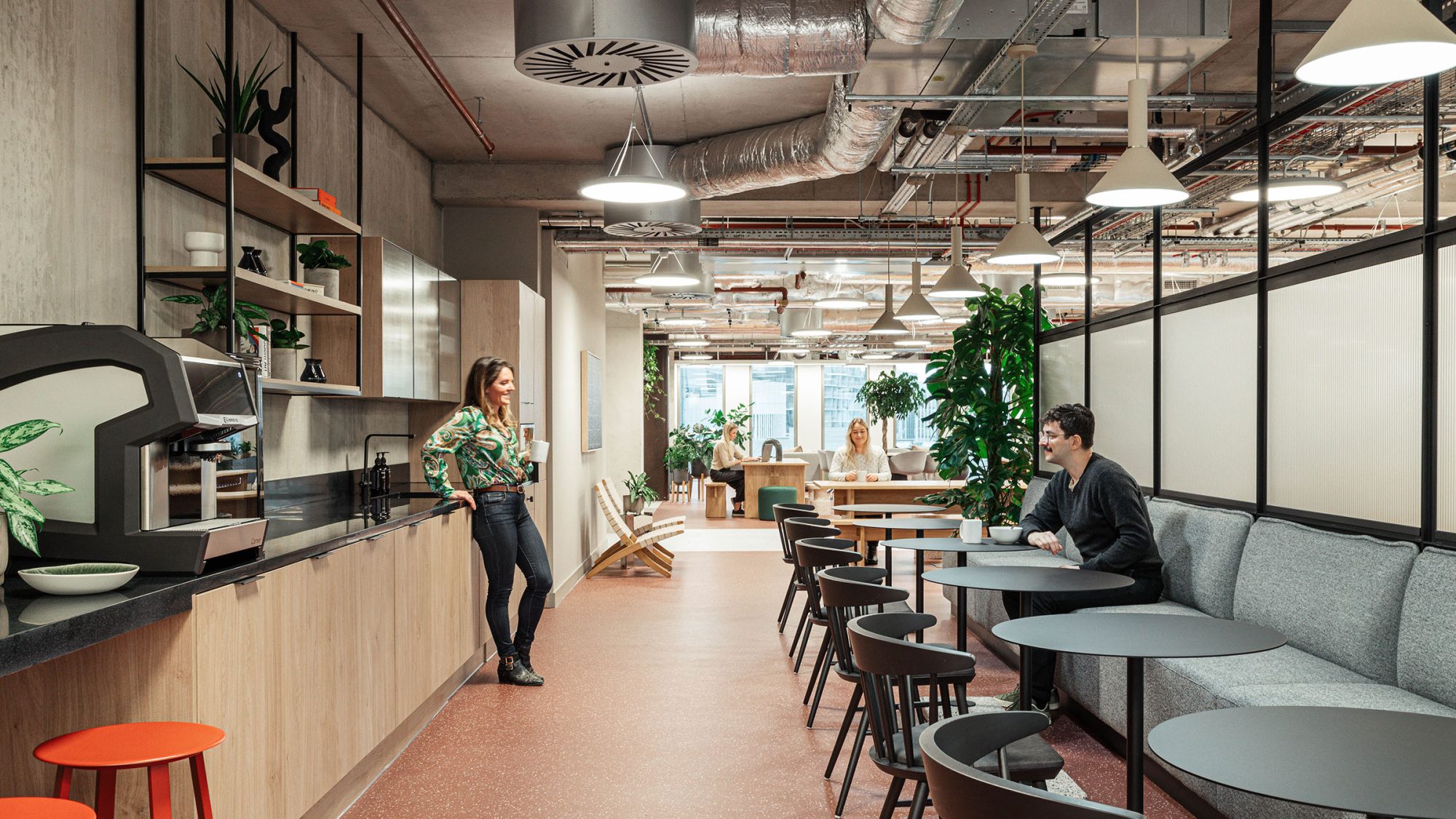 view of teapoint in flexible workplace in london