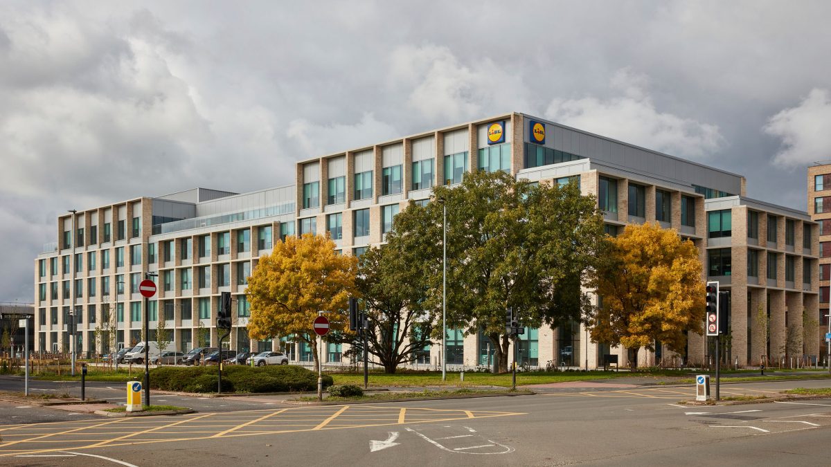 Photo of Lidl house headquarters office building in London