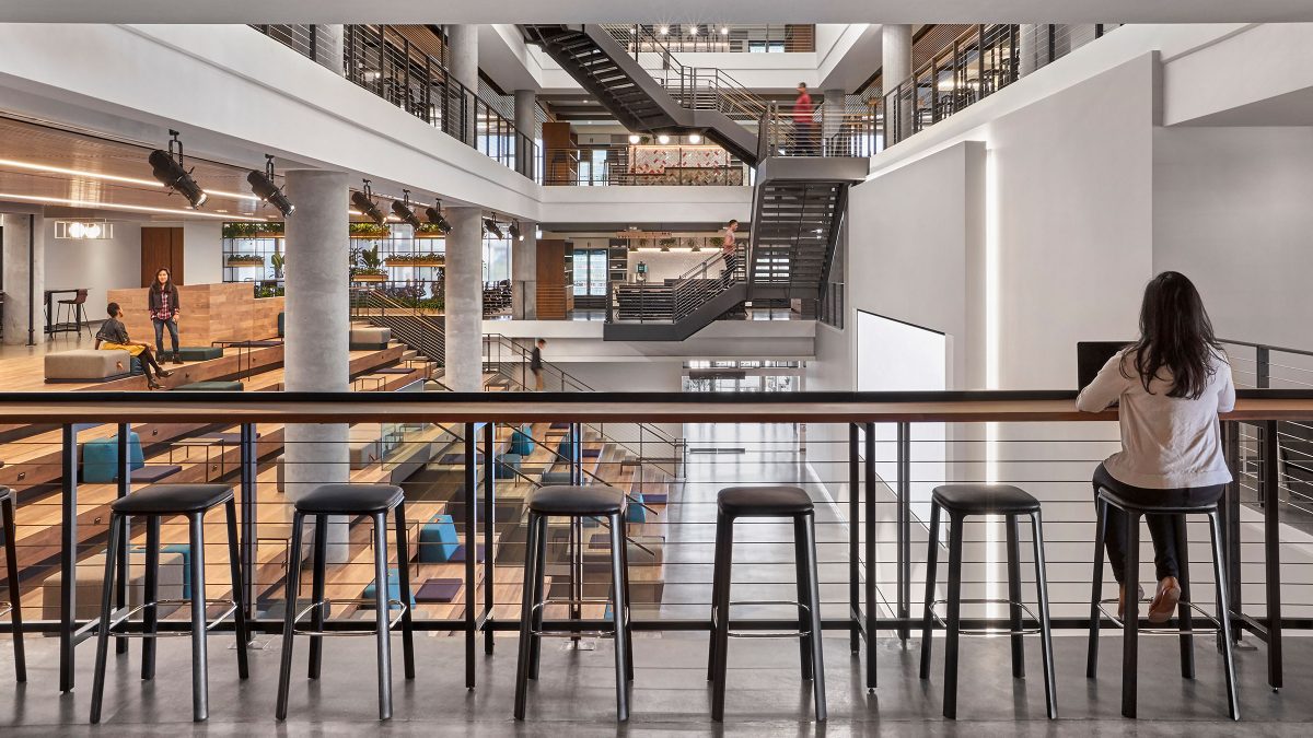M Moser’s interior architecture, design work and workplace strategy for San Francisco client’s new headquarters.