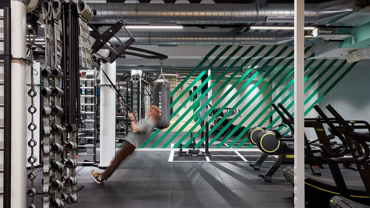 Lidl office gym in London headquarters
