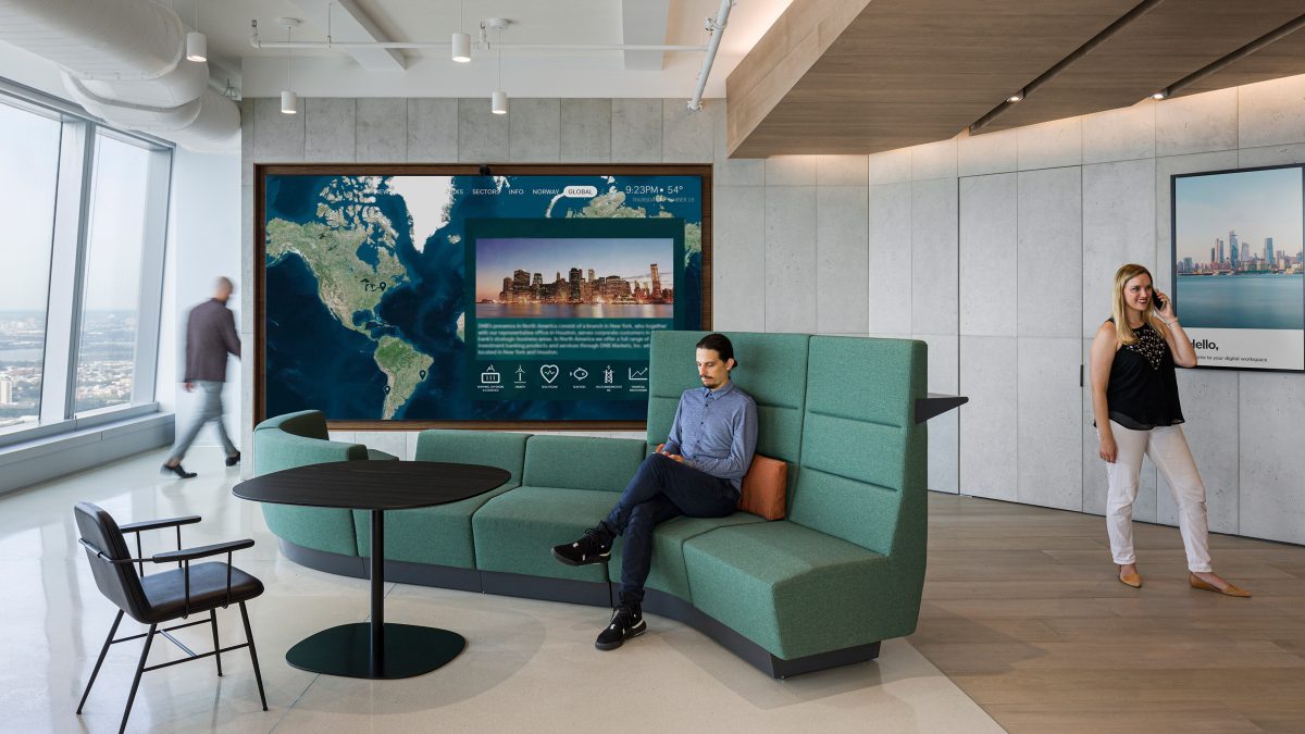 M Moser workplace design in New York City featuring adaptive workplace framework.