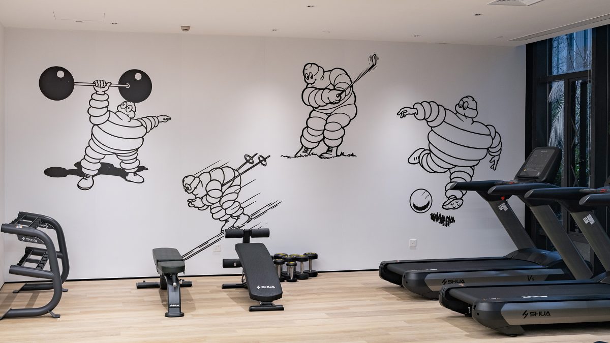 michelin-shanghai-office-exterior-gym