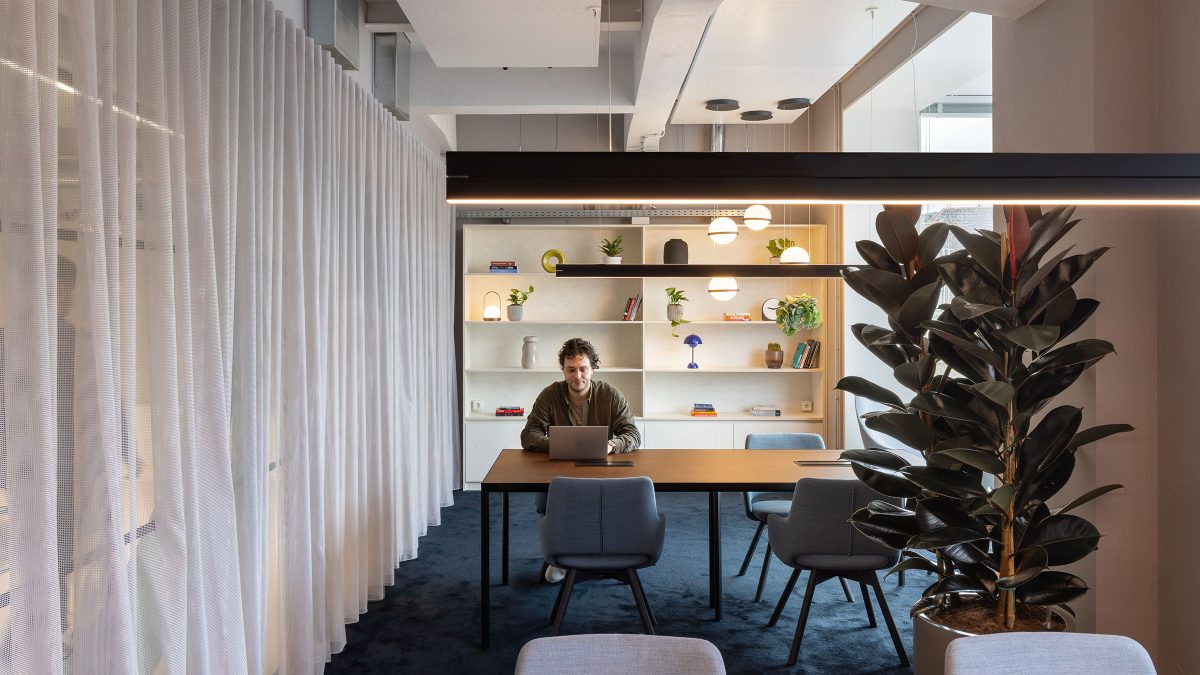 Office interior space of focus library.