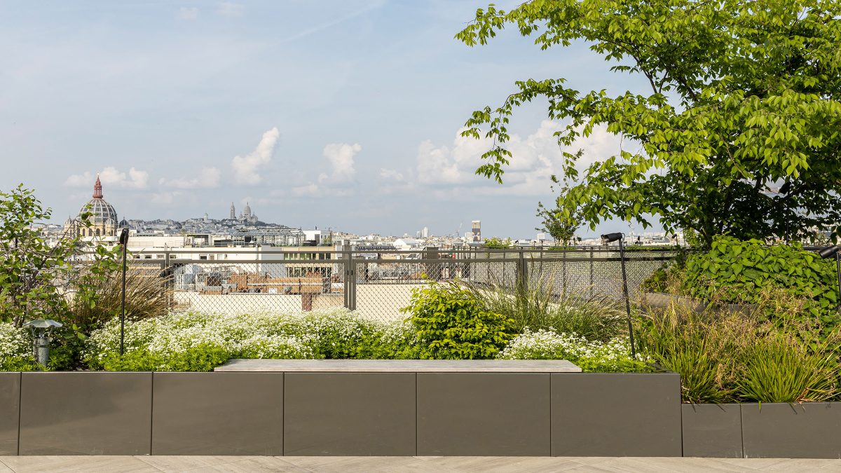 XTX Markets Paris, vue de la terrasse