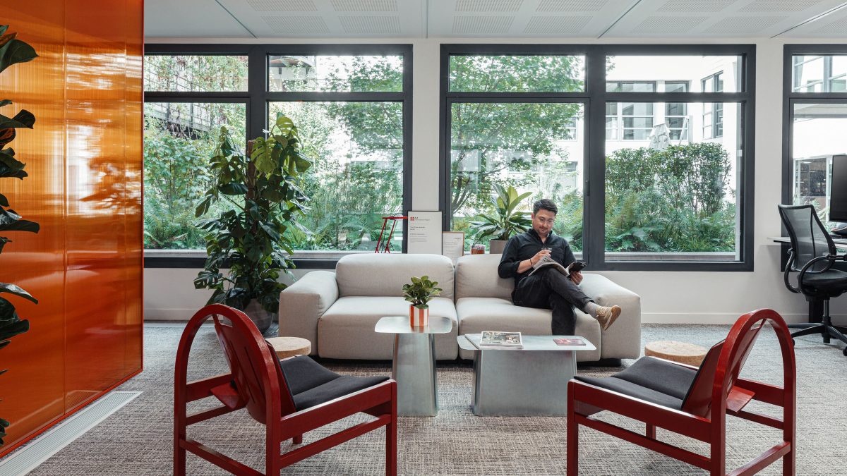 M Moser paris office interior lounge seating