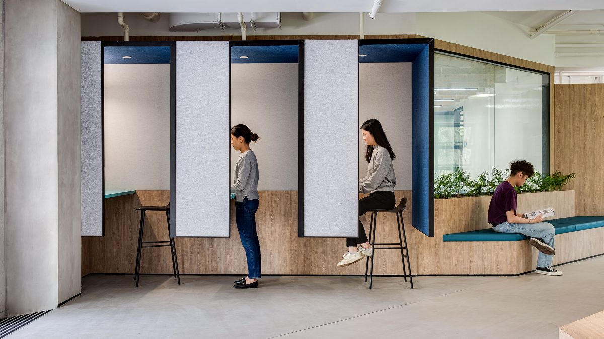 student study spots along learning center