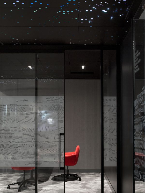 Corporate office interior design by M Moser featuring a customised design for Canada Goose.