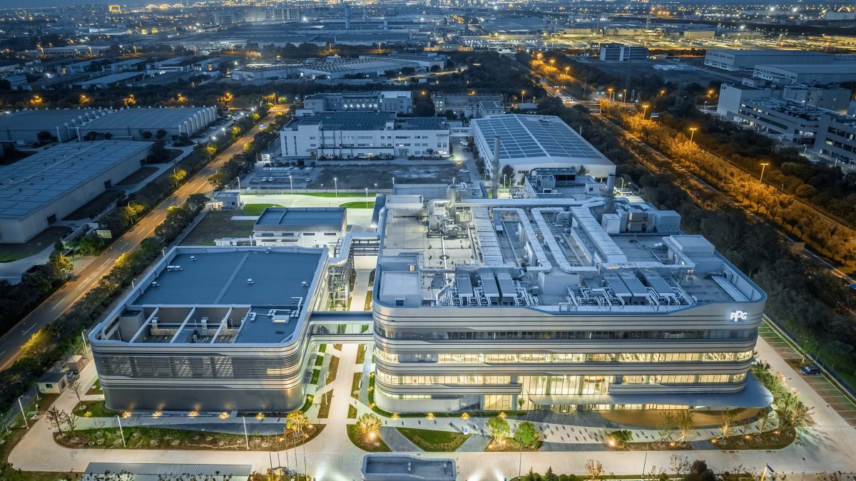 PPG Tianjin campus night view