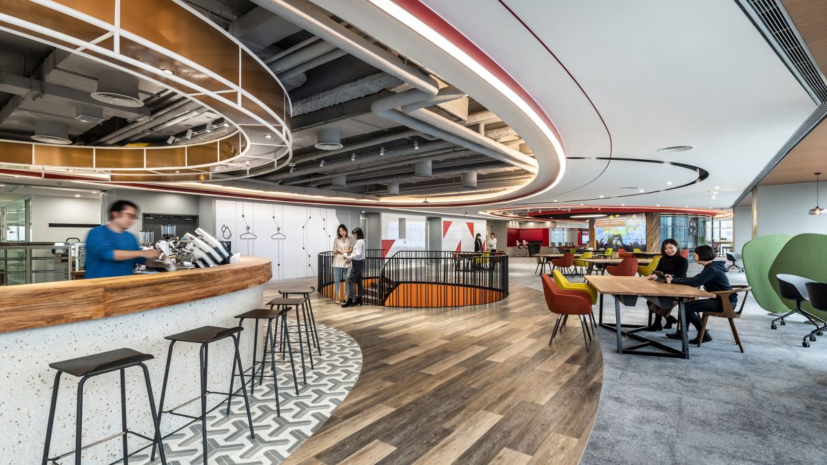 PwC Beijing workplace cafe
