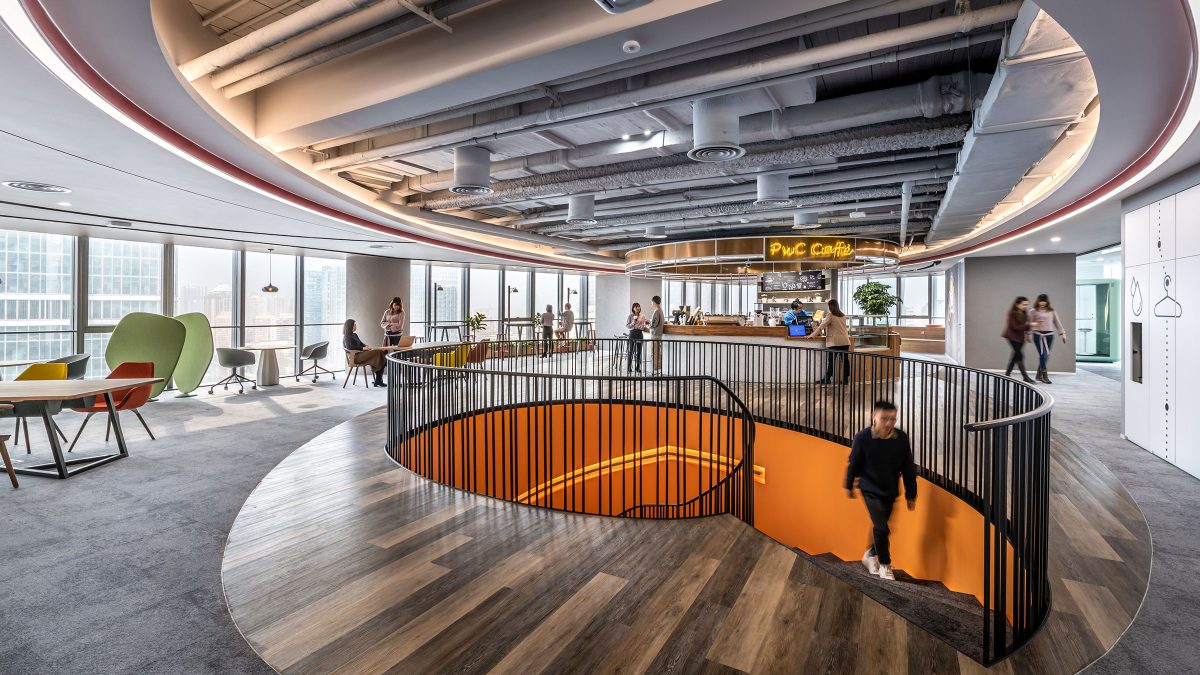 Interiors PwC office in Beijing