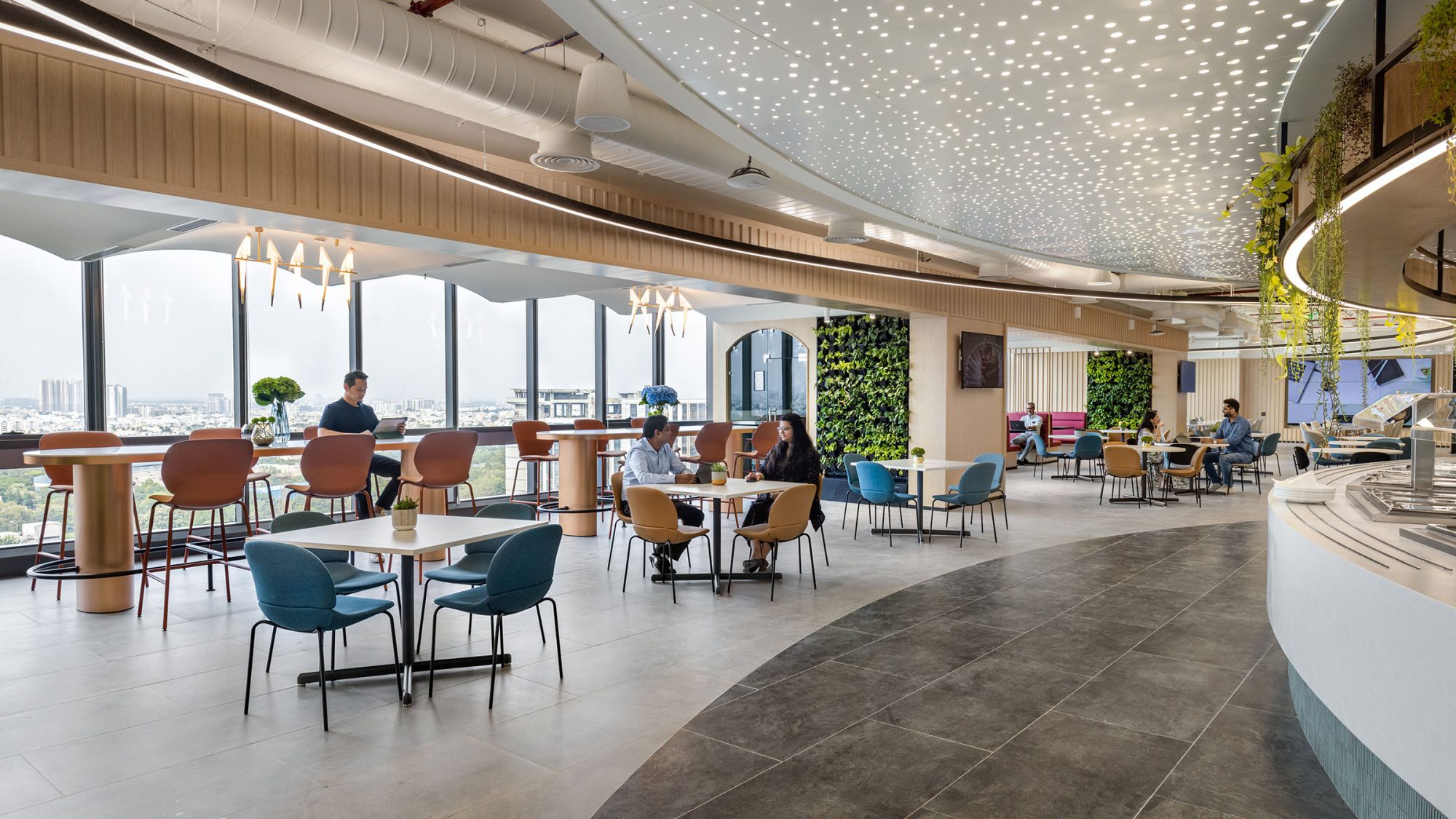 Bar design of HPE Campus in Bengaluru