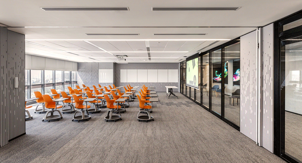 Training room at HPE campus Bengaluru