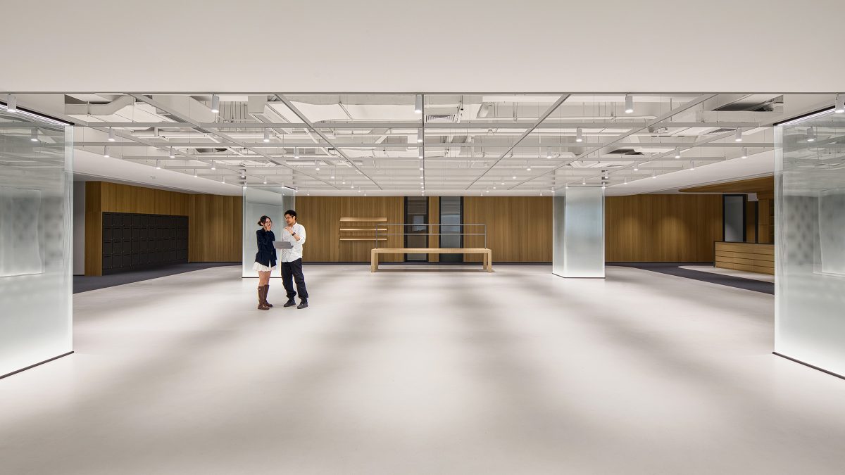 R&D and showrooms spaces at JE Furniture's HQ in Foshan