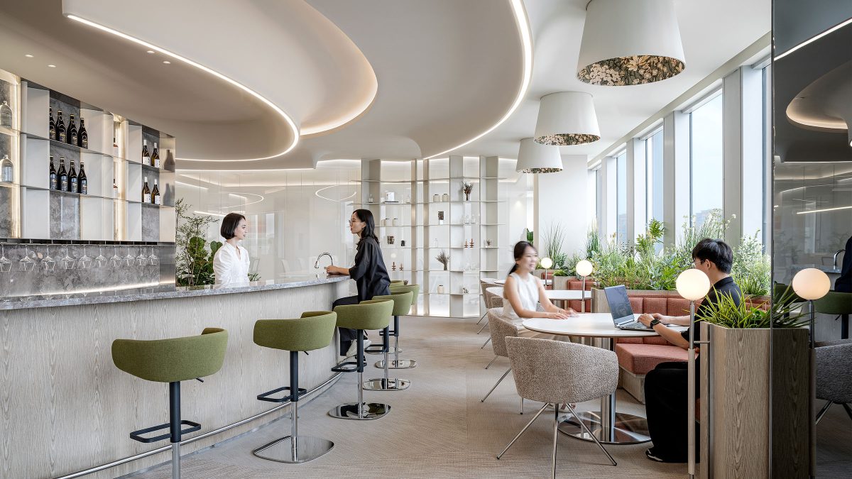 open area office design in China