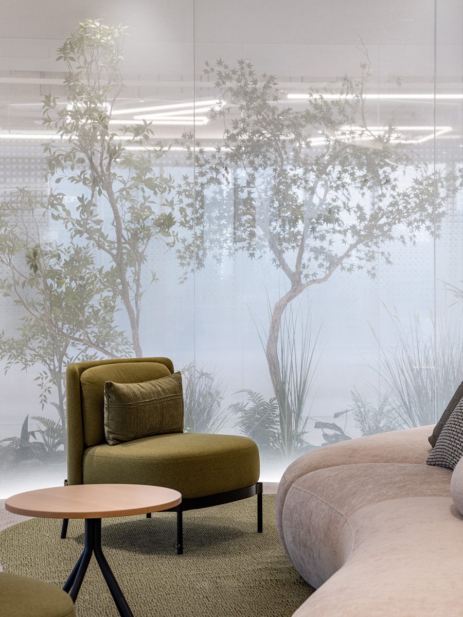 interior design details at Crystal Bridge showroom